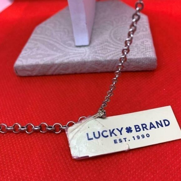 Lucky Brand Bar Ladder Fringe Statement Necklace - Picture 5 of 5